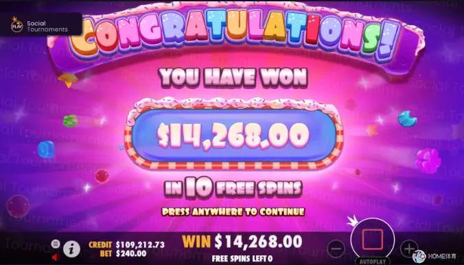 摩根顶级糖果Powernudge老虎机爆大奖